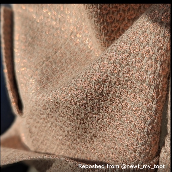 Zadig & Voltaire | Volta Deluxe Blazer Jacket Metallic Rose Gold Small size 36 - Picture 12 of 14